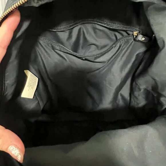 Kate Spade Nylon Backpack Watson Lane Hartley Medium Black Gold - Picture 4 of 4